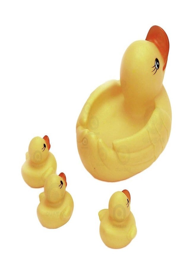 Quasar Cute Animals with Fruit Duck Family Swimming Water Toys Non-Toxic, BPA Free Colorful Soft Rubber Float Squeeze Sound Squeezy Bathing Toy for Baby 22 Piece Chu Chu Toy Set - Image 3